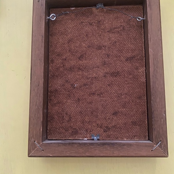 VINTAGE MUSHROOM OIL PAINTING Size 8 x 6 Inches - Picture 2 of 3